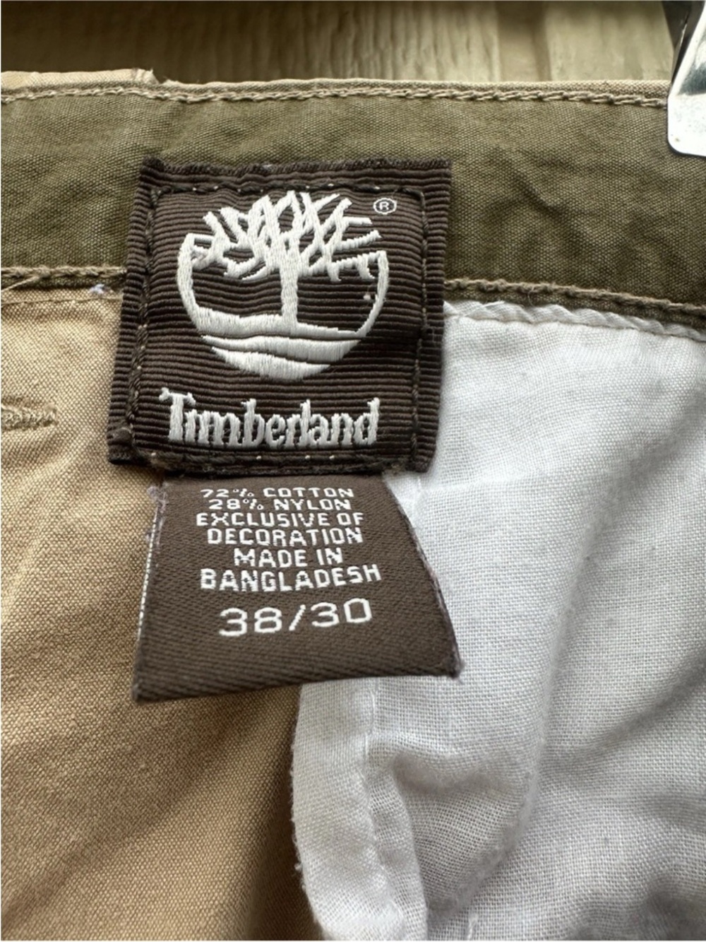 Timberland Men's Nylon Zip-Off Fly Fishing Pants Large (38X30 Brown/Tan - Picture 7 of 9